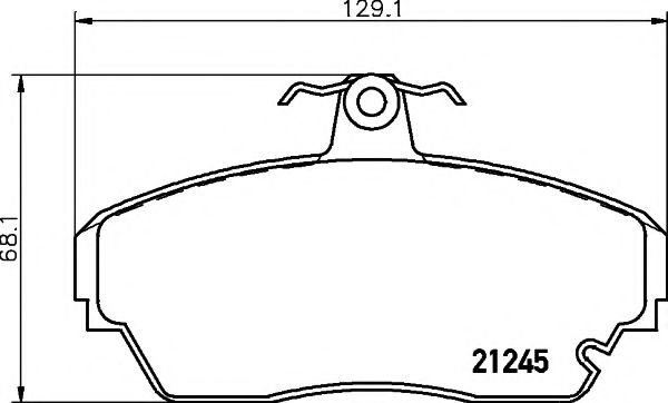 Тормозные колодки BEHR/HELLA 8DB 355 011-781