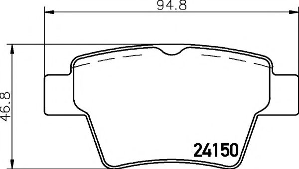 Тормозные колодки BEHR/HELLA 8DB 355 011-821