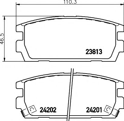 Тормозные колодки BEHR/HELLA 8DB 355 011-841