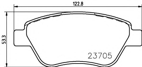 Тормозные колодки BEHR/HELLA 8DB 355 011-871