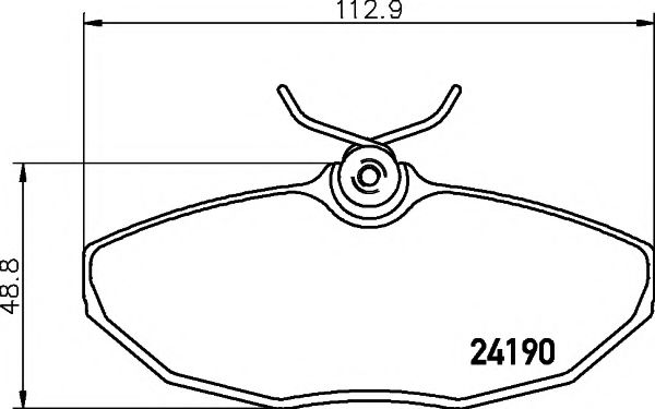 Тормозные колодки BEHR/HELLA 8DB 355 011-961