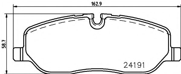 Тормозные колодки BEHR/HELLA 8DB 355 011-971