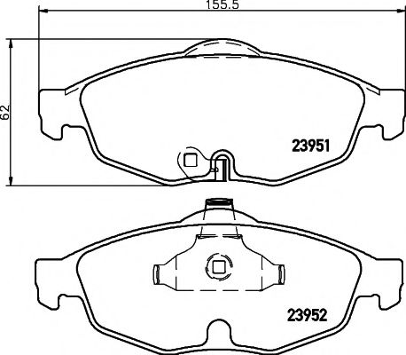 Тормозные колодки BEHR/HELLA 8DB 355 011-991