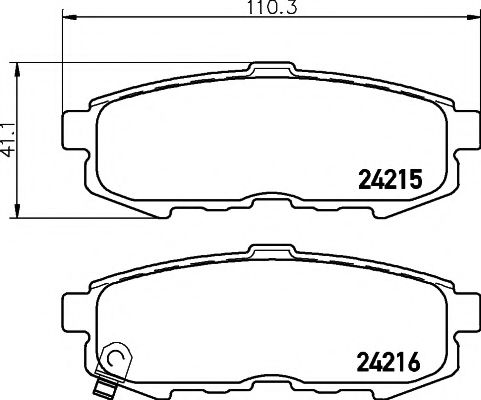 Тормозные колодки BEHR/HELLA 8DB 355 012-021