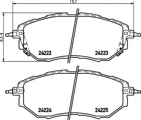 Тормозные колодки BEHR/HELLA 8DB 355 012-031