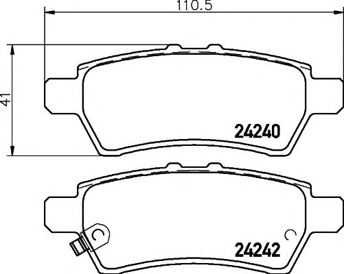 Тормозные колодки BEHR/HELLA 8DB 355 012-081