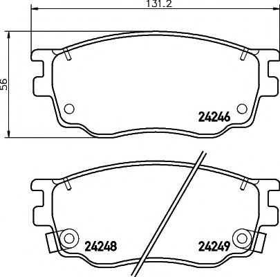 Тормозные колодки BEHR/HELLA 8DB 355 012-091