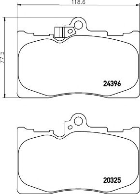 Тормозные колодки BEHR/HELLA 8DB 355 012-121
