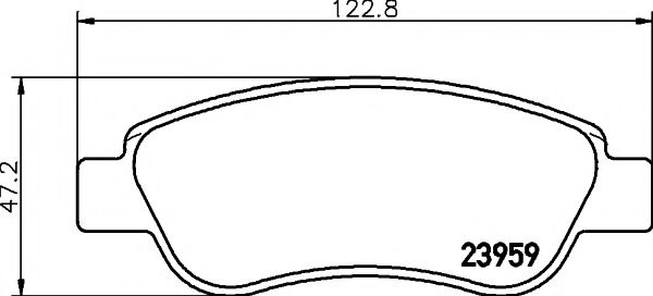 Тормозные колодки BEHR/HELLA 8DB 355 012-141