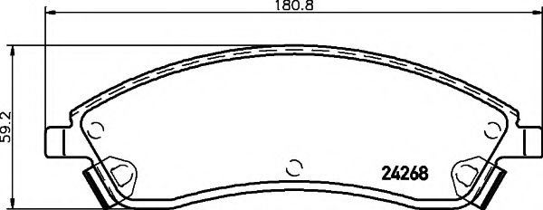 Тормозные колодки BEHR/HELLA 8DB 355 012-221