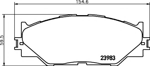 Тормозные колодки BEHR/HELLA 8DB 355 012-241