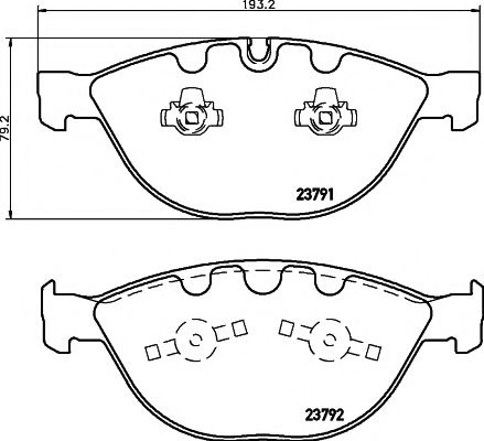 Тормозные колодки BEHR/HELLA 8DB 355 006-551