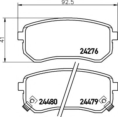 Тормозные колодки BEHR/HELLA 8DB 355 006-581