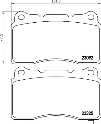 Тормозные колодки BEHR/HELLA 8DB 355 006-601