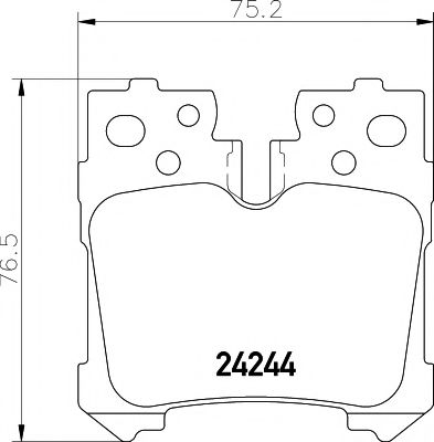 Тормозные колодки BEHR/HELLA 8DB 355 006-651