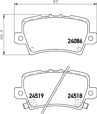 Тормозные колодки BEHR/HELLA 8DB 355 006-751