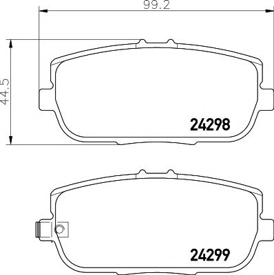 Тормозные колодки BEHR/HELLA 8DB 355 006-781