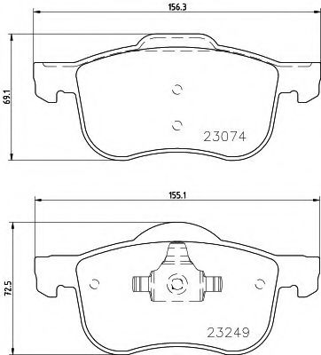 Тормозные колодки BEHR/HELLA 8DB 355 006-851