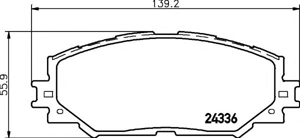 Тормозные колодки BEHR/HELLA 8DB 355 006-861