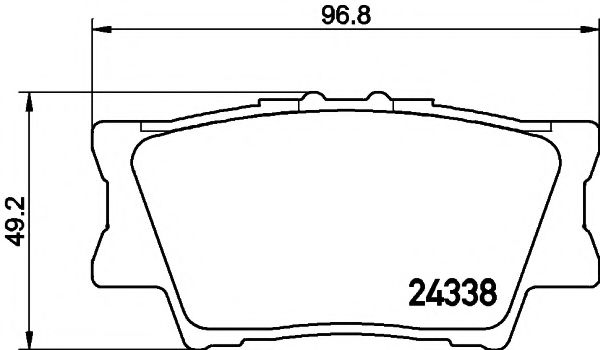 Тормозные колодки BEHR/HELLA 8DB 355 006-881