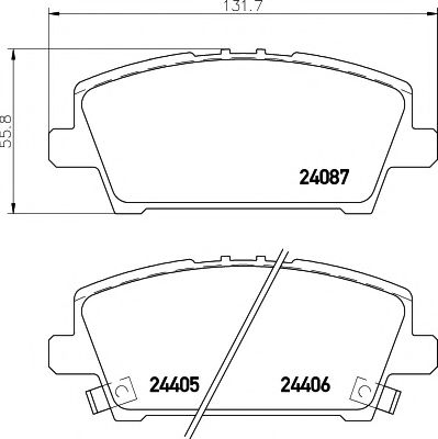 Тормозные колодки BEHR/HELLA 8DB 355 006-911