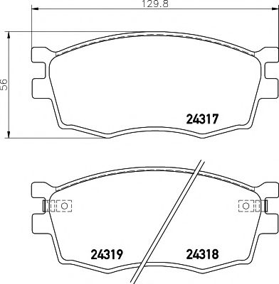 Тормозные колодки BEHR/HELLA 8DB 355 006-951
