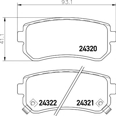 Тормозные колодки BEHR/HELLA 8DB 355 006-961