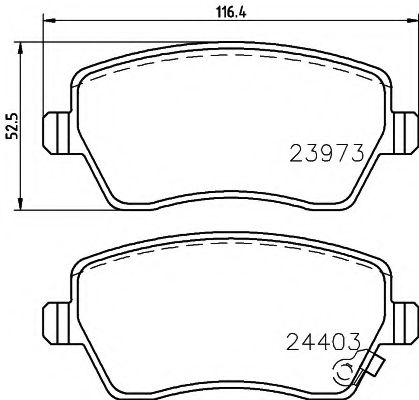 Тормозные колодки BEHR/HELLA 8DB 355 012-301