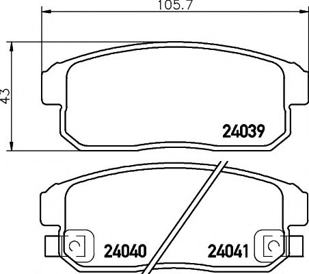 Тормозные колодки BEHR/HELLA 8DB 355 012-331