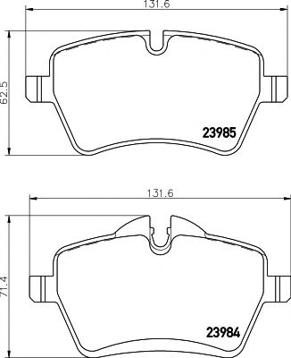 Тормозные колодки BEHR/HELLA 8DB 355 016-041