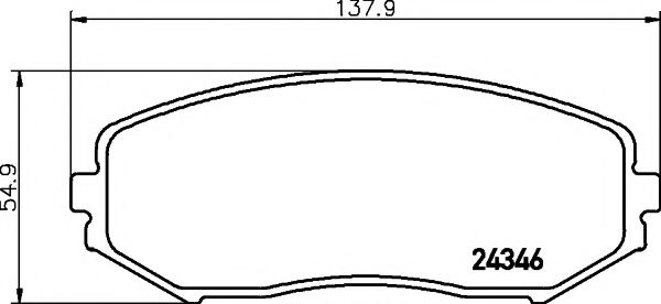 Тормозные колодки BEHR/HELLA 8DB 355 012-351