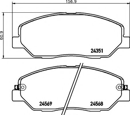Тормозные колодки BEHR/HELLA 8DB 355 012-371