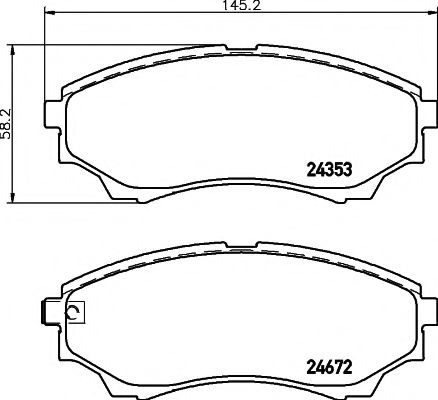 Тормозные колодки BEHR/HELLA 8DB 355 012-381