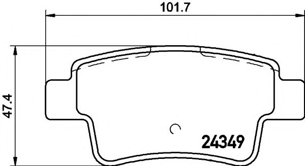 Тормозные колодки BEHR/HELLA 8DB 355 015-861