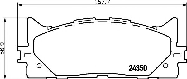 Тормозные колодки BEHR/HELLA 8DB 355 012-401