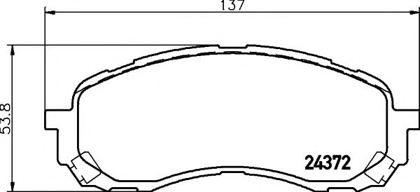 Тормозные колодки BEHR/HELLA 8DB 355 012-451