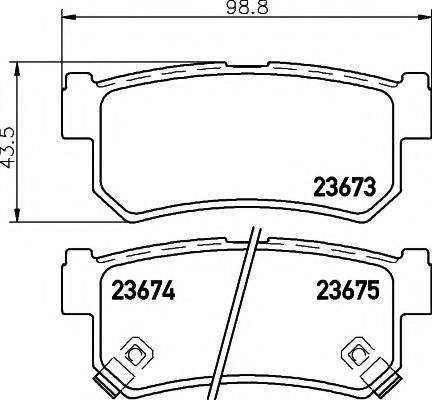 Тормозные колодки BEHR/HELLA 8DB 355 012-501