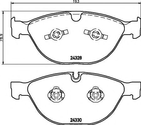 Тормозные колодки BEHR/HELLA 8DB 355 012-521