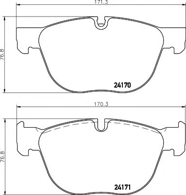 Тормозные колодки BEHR/HELLA 8DB 355 012-541