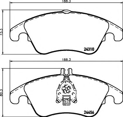 Тормозные колодки BEHR/HELLA 8DB 355 012-621