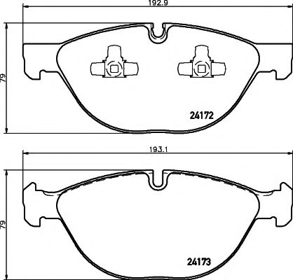 Тормозные колодки BEHR/HELLA 8DB 355 012-661