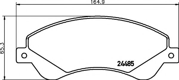 Тормозные колодки BEHR/HELLA 8DB 355 012-771