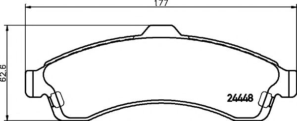 Тормозные колодки BEHR/HELLA 8DB 355 012-811