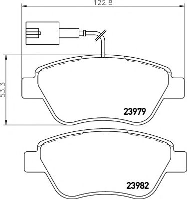 Тормозные колодки BEHR/HELLA 8DB 355 012-841
