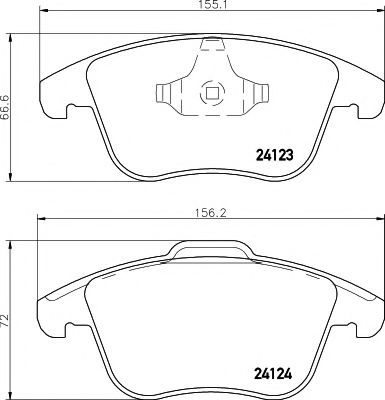 Тормозные колодки BEHR/HELLA 8DB 355 012-891
