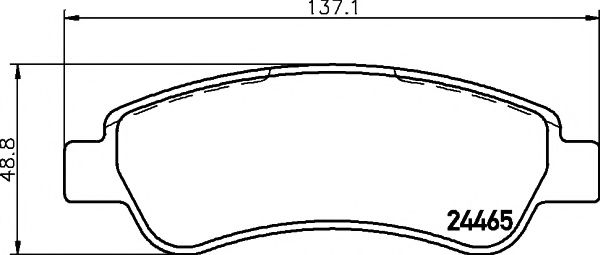 Тормозные колодки BEHR/HELLA 8DB 355 012-911