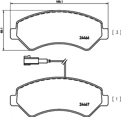 Тормозные колодки BEHR/HELLA 8DB 355 019-901