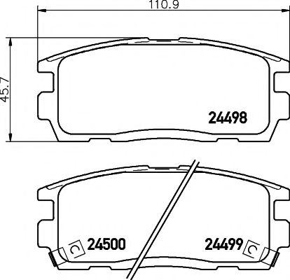 Тормозные колодки BEHR/HELLA 8DB 355 012-951