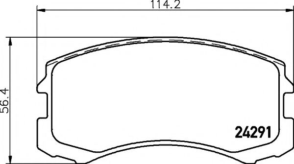 Тормозные колодки BEHR/HELLA 8DB 355 013-071