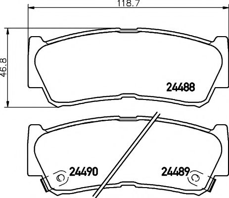 Тормозные колодки BEHR/HELLA 8DB 355 013-081